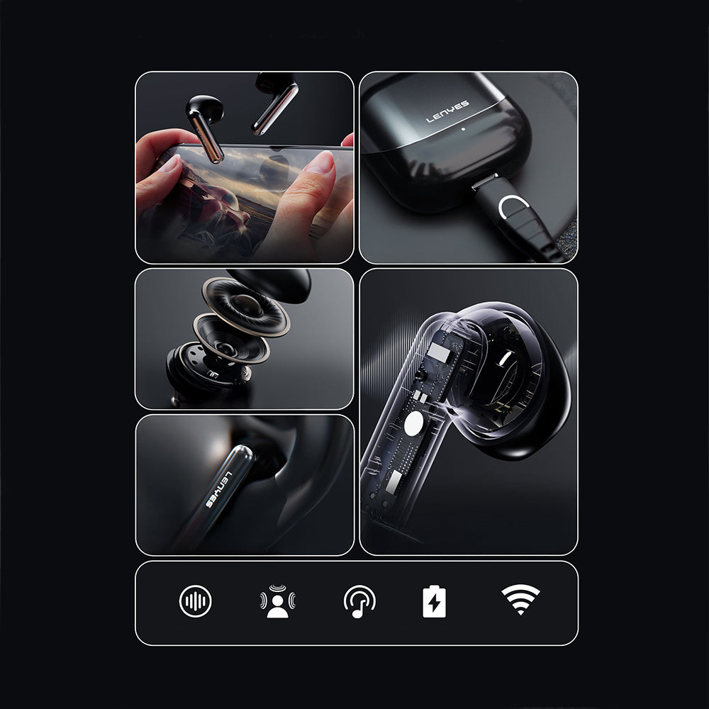 Lenyes Serene X ANC Özellikli ENC Teknolojili Kulak İçi Bluetooth Kulaklık v5.4