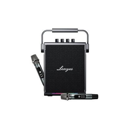 Lenyes Titan 1 Serisi RGB Işıklı Çift Mikrofonlu Bluetooth Speaker Hoparlör v5.3 5000mAh