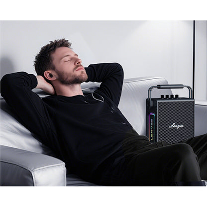 Lenyes Titan 1 Serisi RGB Işıklı Çift Mikrofonlu Bluetooth Speaker Hoparlör v5.3 5000mAh