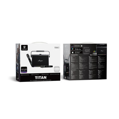 Lenyes Titan 2 Serisi RGB Işıklı Çİft Mikrofonlu Taşınabilir TWS Bluetooth Speaker Hoparlör v5.3 5000mAh
