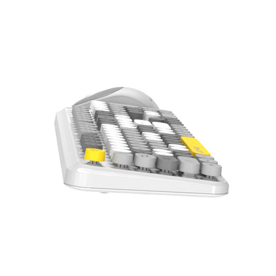 Lenyes WK103 Mekanik 2in1 2.4G Kablosuz Klavye ve 1600 DPI Mouse Seti Mavi