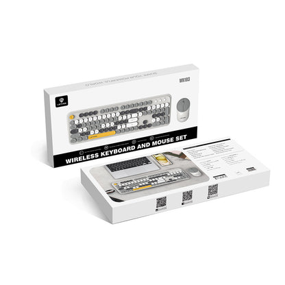 Lenyes WK103 Mekanik 2in1 2.4G Kablosuz Klavye ve 1600 DPI Mouse Seti