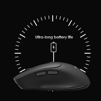 Lenyes WS105 Sessiz Buton Tasarımlı Ergonomik Çift Bluetooth Bağlantılı 2.4G Kablosuz Mouse 1600 DPI