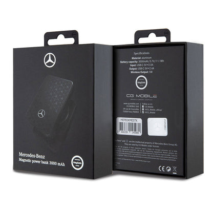 Mercedes Benz Led Işıklı Göstergeli M-safe Magnetik Orjinal Lisanslı Powerbank 3000 Mah