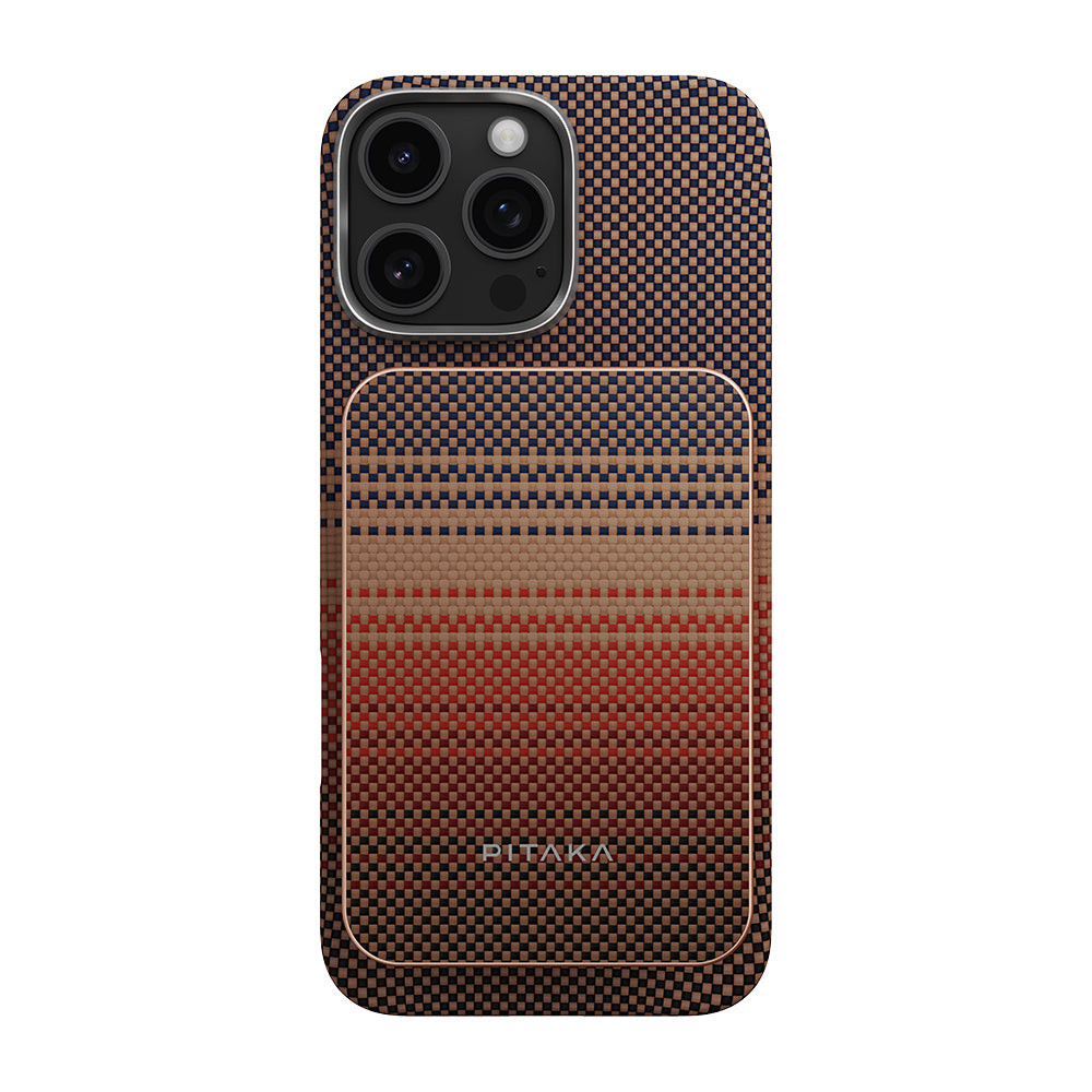 Pitaka Tactile Woven Qi2 Şarj Teknolojili Aramid Fiber M-Safe Powerbank 15W 5000mAh Kahverengi