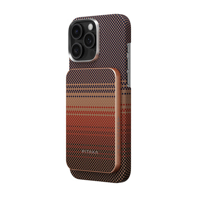 Pitaka Tactile Woven Qi2 Şarj Teknolojili Aramid Fiber M-Safe Powerbank 15W 5000mAh Kahverengi