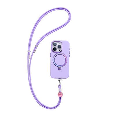 Pynana Charm Serisi 2 in 1 Halat Telefon Boyun Askı İpi Krem