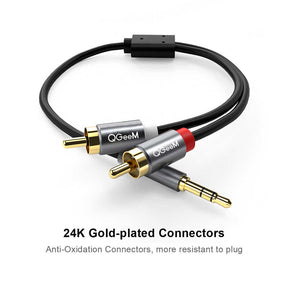 Qgeem QG-AU09 3.5mm To RCA Aux Audio Kablo 1.5M