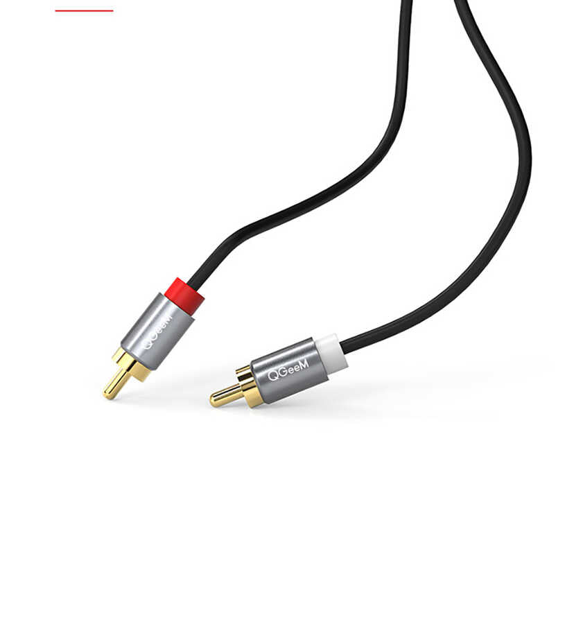 Qgeem QG-AU09 3.5mm To RCA Aux Audio Kablo 5M