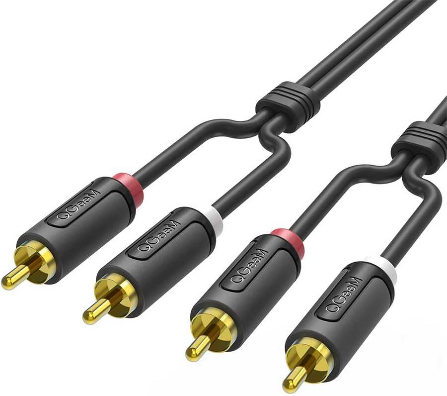 Qgeem QG-AU12 Dual RCA Aux Audio Kablo 1.83M