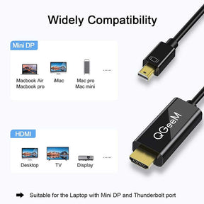 Qgeem QG-HD23 Mini Display Port To HDMI Kablo