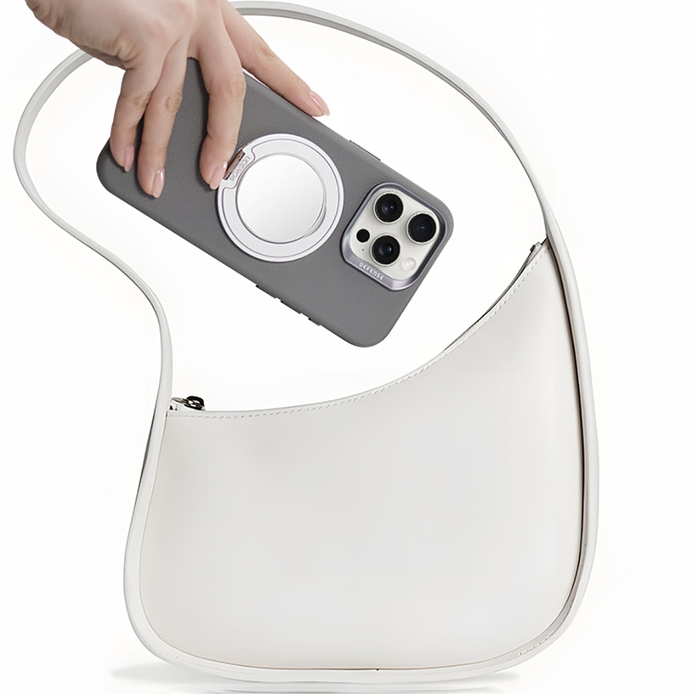 Raptic Mirror Serisi Magnetik Özellikli Aynalı 360 Derece Dönebilen Parmak Ring Stand Yeşil