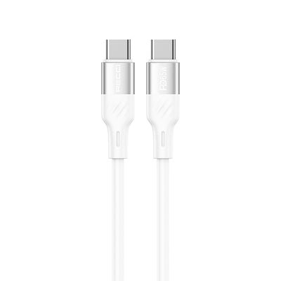 Recci RC85E GaN Teknolojili Hızlı Şarj Başlığı USB-A to Type-C PD 67W Kablolu Şarj Seti Beyaz