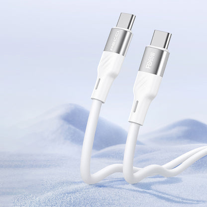 Recci RC85E GaN Teknolojili Hızlı Şarj Başlığı USB-A to Type-C PD 67W Kablolu Şarj Seti