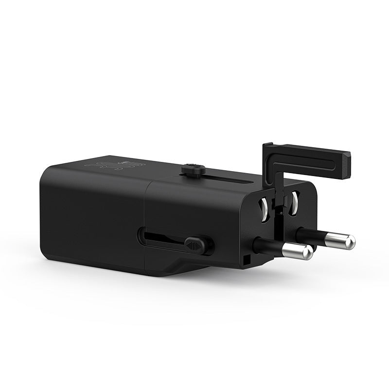 Recci RCG-P07 Çoklu Universal US/UK/EU/AU Uyumlu Şarj Adaptörü 30W Siyah