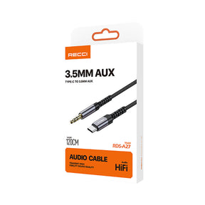 Recci RDS-A27 Type-C to 3.5mm AUX Audio Kablo