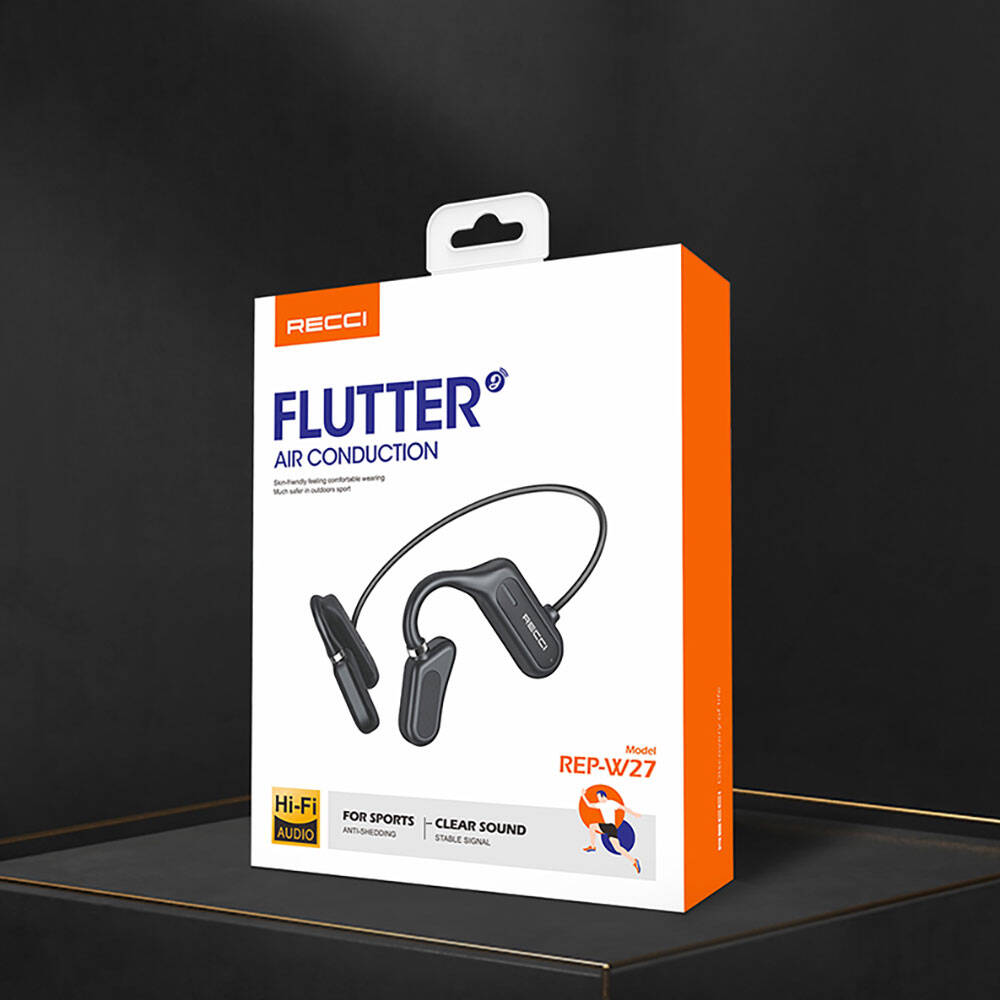 Recci REP-W27 Flutter Serisi Suya Dayanıklı Sporcu Bluetooth Kulaklık