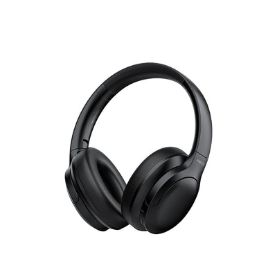 Recci REP-W59 Baron Serisi ANC Özellikli FM Destekli Ayarlanabilir Kulak Üstü Bluetooth Kulaklık Siyah