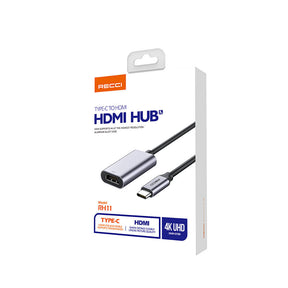 Recci RH11 HDMI to Type-C Dönüştürücü Kablo