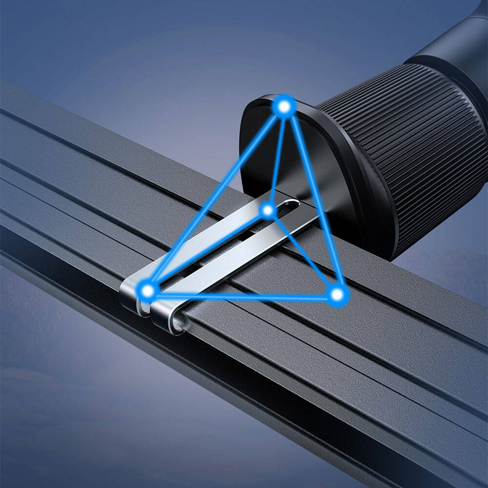 Recci RHO-C42 Magsafe Magnetik 360° Dönebilen Havalandırma Tasarım Araç Telefon Tutucu Siyah