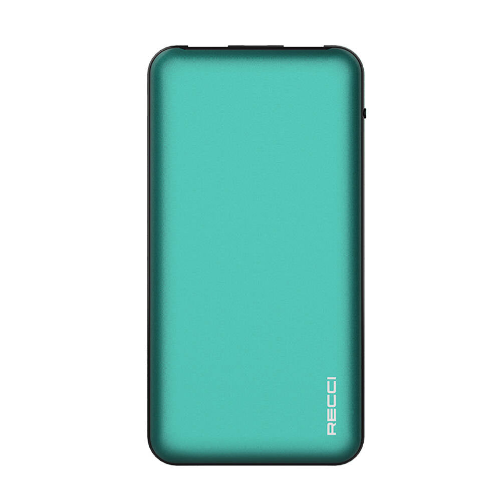 Recci RPB-P05 Greeny Serisi LED Işık Göstergeli Hızlı Şarj Özellikli Taşınabilir Powerbank 22.5W 10000mAh