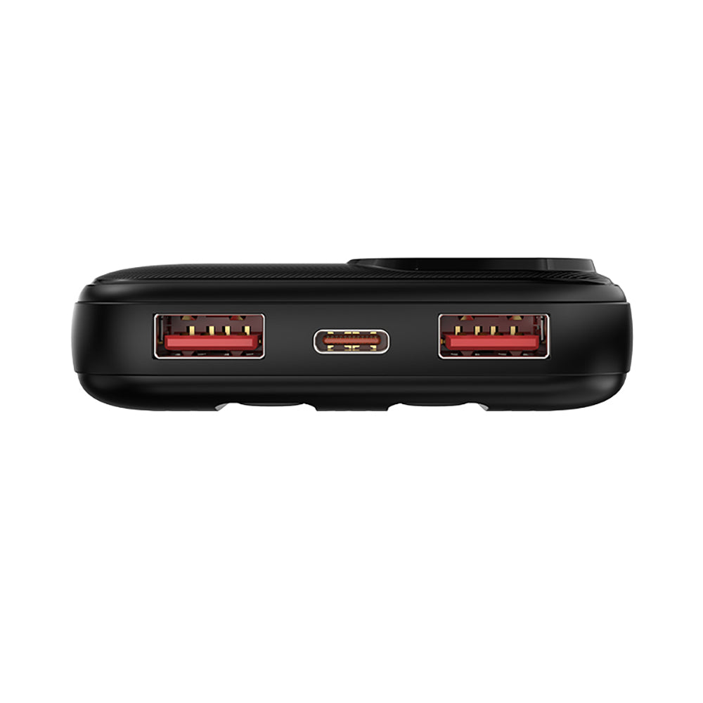 Recci RPB-P67 PD 20W Dijital LED Göstergeli Hızlı Şarj Özellikli Type-C ve Lightning Kablolu Powerbank 22.5W 10000mAh