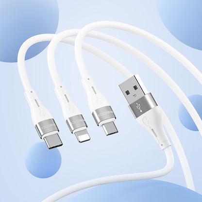 Recci RS11C Swift Serisi USB-A to Type-C 3A Hızlı Şarj Özellikli Data ve Şarj Kablosu 1M