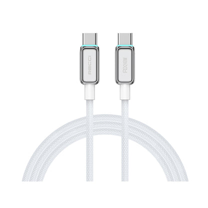 Recci RS42CC Lamp Display Serisi Type-C to Type-C PD 240W Hızlı Şarj Özellikli Data ve Şarj Kablosu 1.5M