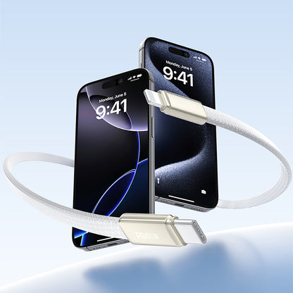 Recci RS55CL Type-C to Lightning PD Hızlı Şarj Özellikli Data ve Şarj Kablosu 30W 1M