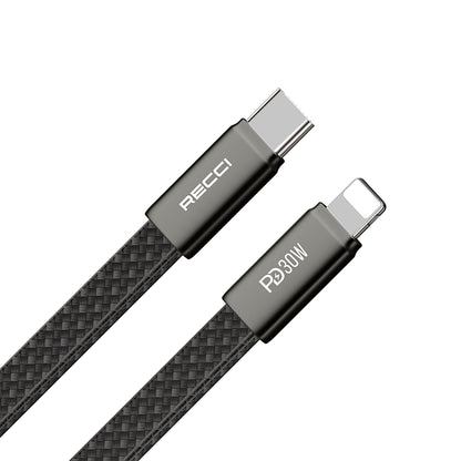 Recci RS55CL Type-C to Lightning PD Hızlı Şarj Özellikli Data ve Şarj Kablosu 30W 1M