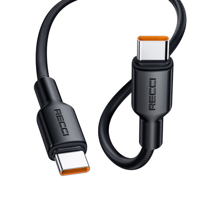 Recci RS56CC Type-C to Type-C PD Hızlı Şarj Özellikli Data ve Şarj Kablosu 100W 1.2M