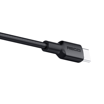 Recci RS56CC Type-C to Type-C PD Hızlı Şarj Özellikli Data ve Şarj Kablosu 100W 1.2M