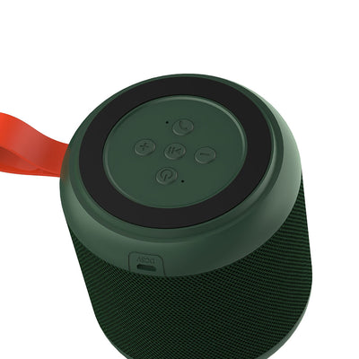 Recci RSK-W09 Mozart Serisi Hi-Fi Askılı Telefon Tutuculu Wireless Bluetooth 5.0 Speaker Hoparlör 1200mAh Koyu Yeşil