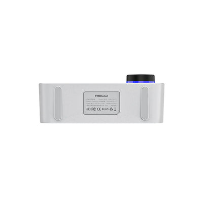 Recci RSK-W11 FM/TF Çift Alarmlı Dijital Saatli Wireless Bluetooth 5.0 Speaker Hoparlör 3W 1200mAh Beyaz