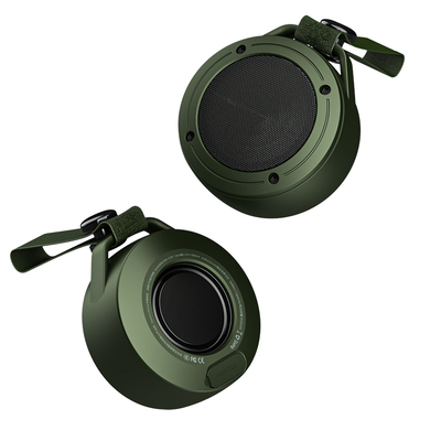 Recci RSK-W26 Battle Serisi Hi-Fi Askılı Wireless Bluetooth 5.3 Speaker Hoparlör 600mAh Koyu Yeşil
