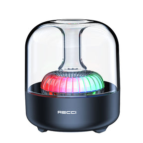 Recci RSK-W31 Amber Serisi FM/TF/AUX Hi-Fi RGB Işıklı Wireless Bluetooth 5.0 Speaker Hoparlör 5W 500mAh