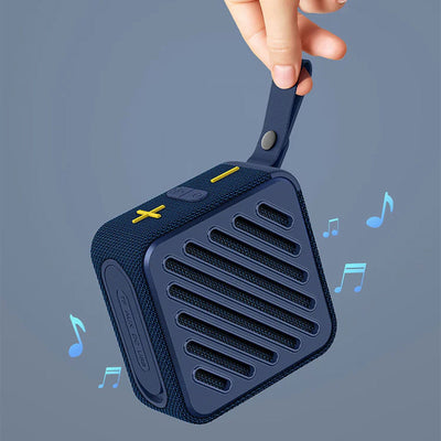 Recci RSK-W33 Mocca Serisi TF/AUX/USB Askılı Akıllı Wireless Bluetooth 5.3 Speaker Hoparlör Mavi