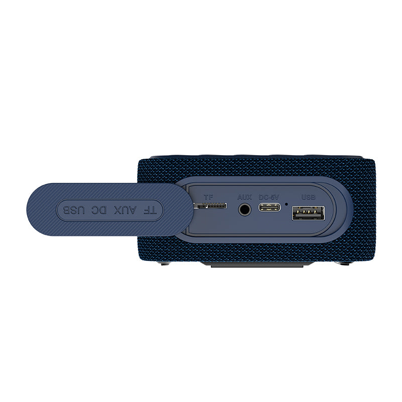 Recci RSK-W33 Mocca Serisi TF/AUX/USB Askılı Akıllı Wireless Bluetooth 5.3 Speaker Hoparlör Mavi