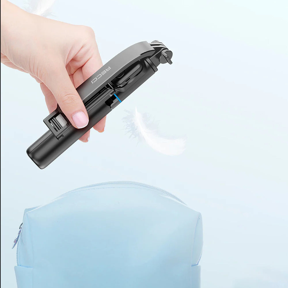 Recci RSS-W03 Bluetooth 5.0 Uzaktan Kumandalı Çok Fonksiyonlu Selfie Çubuğu