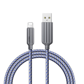 Recci RTC-N23L 2.4A Hızlı Şarj Özellikli Lightning to USB-A Kablo 1M