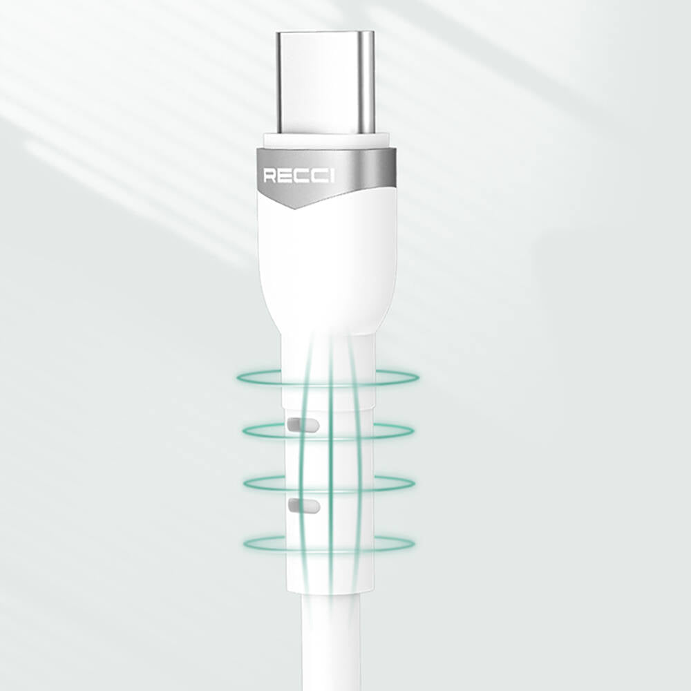 Recci RTC-P35CL Hızlı Şarj Özellikli 100cm Type-C to Lightning Kablo