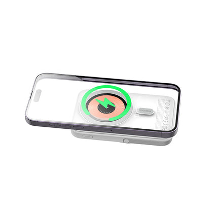 Recci W08 Metal Standlı 15W M-safe Şarj Özellikli 20W PD Hızlı Şarj Powerbank 10000mAh