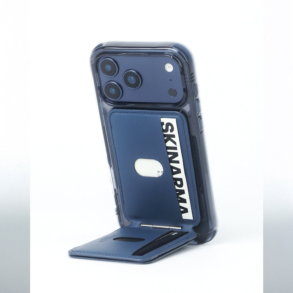 Skinarma Axis Serisi Foldable Stand Özellikli Deri Tasarımlı Kartlık