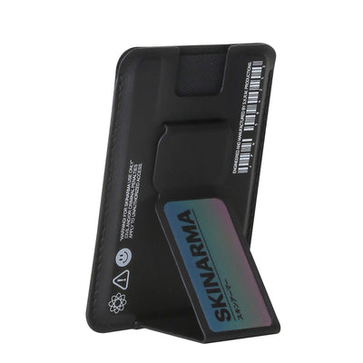 SkinArma Kado 2 Hazneli Magnetik Standlı Kartlık Lacivert-Turuncu