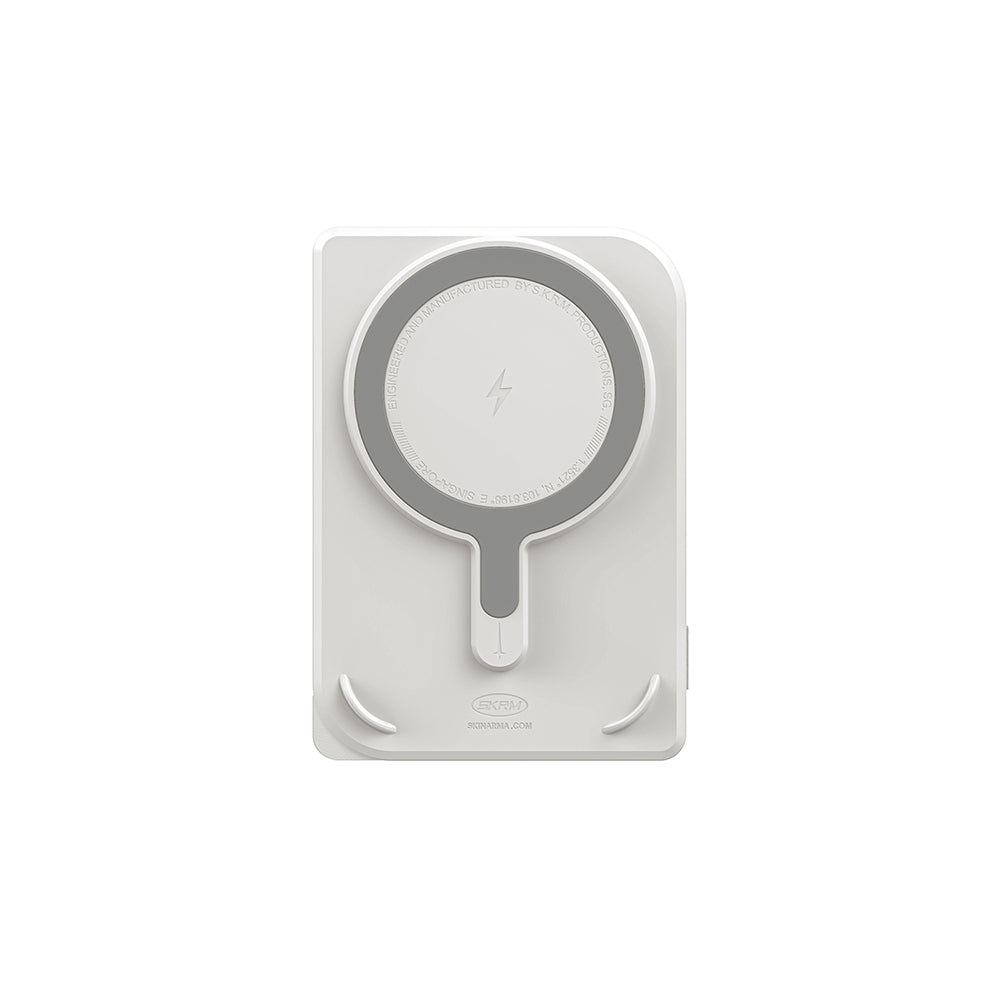 Skinarma Nexus Mecha Kablosuz ve PD Hızlı Şarj Özellikli Metal Standlı Taşınabilir Powerbank 20W 5000mAh