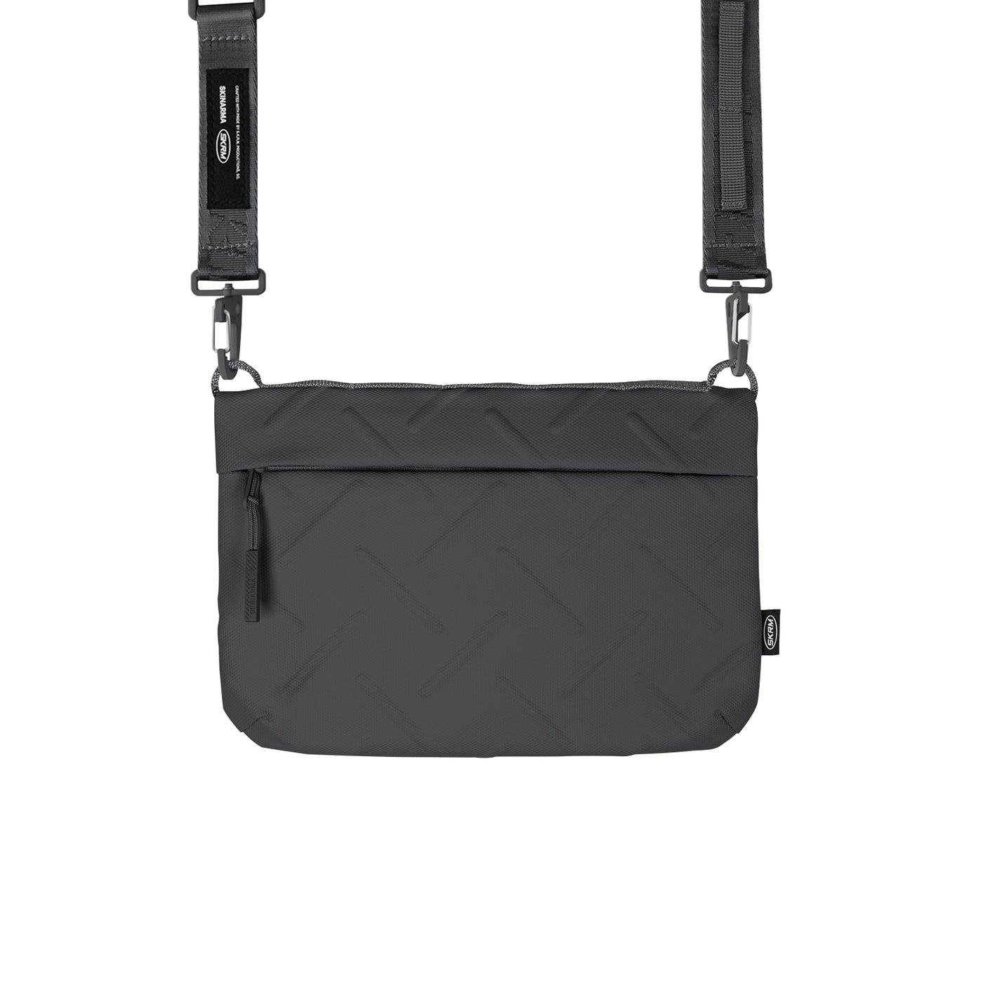 Skinarma Satchel Juno Desenli Naylon Scout Bilek Askı Kayışlı Aksesuar Çantası Haki