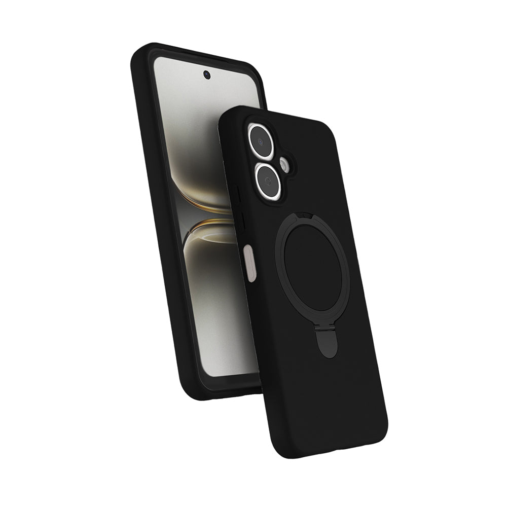 Tecno Spark Go 2 Kılıf M-safe Şarj Özellikli Standlı Zore Samara Kapak