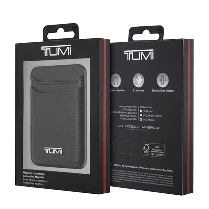 Tumi Orjinal Lisanslı 2 Hazneli Metal Logolu Deri Magnetik Kartlık