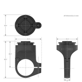 Ugly Rubber Y Ride Mount Motosiklet Telefon Tutucu