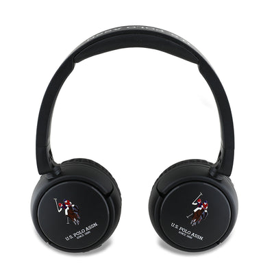 U.S Polo Assn. Orjinal Lisanslı Katlanabilir Ayarlanabilir Baskı Logolu Kulak Üstü Bluetooth Kulaklık v5.3 Beyaz